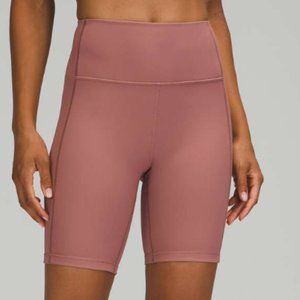 Lululemon Ribbed Contoured High-Rise Short 8" Sz 12